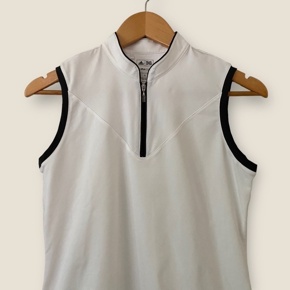Adidas Athletic Sleeveless Golf Polo Shirt Small - Picture 3 of 7